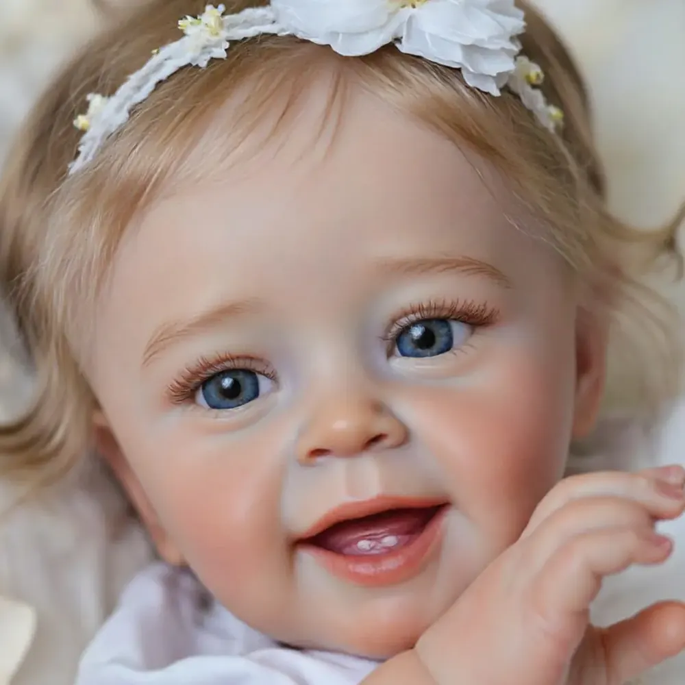 Eyes can Open and Close-2024 New Arrival Function 20" Reborn Baby Doll Girl Hilary, photograph 4