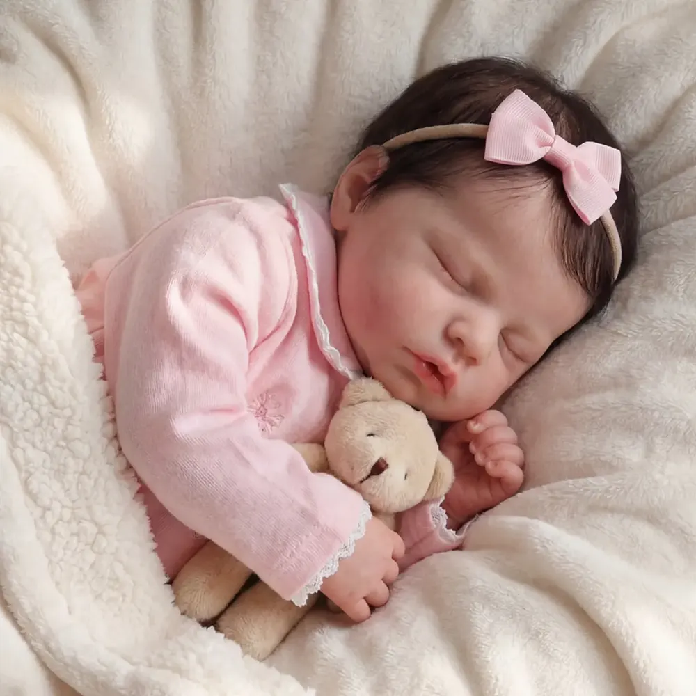 Flexible Silicone Baby Doll Rory Full Body Handmade 6–16" Newborn Girl Toy, photograph 5