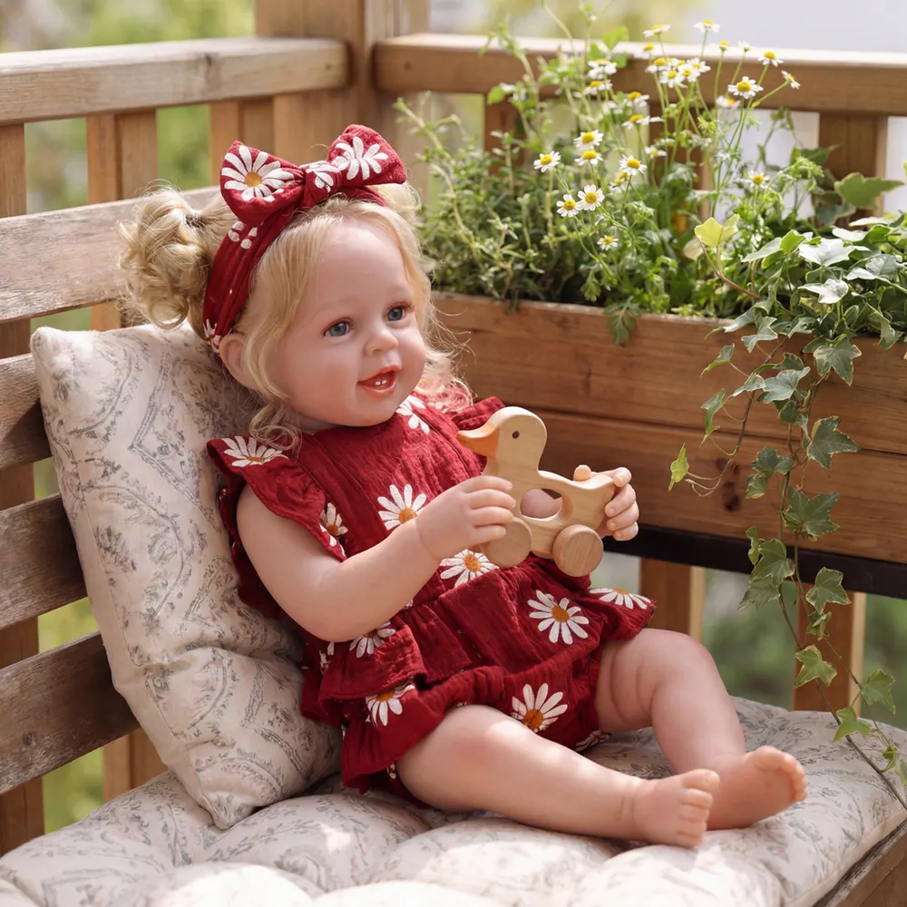 For Spring: 20" Reborn Baby Girl Toddler with Opened Blue Eyes, photograph 5