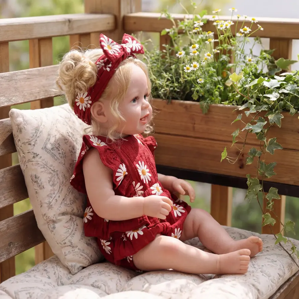For Spring: 20" Reborn Baby Girl Toddler with Opened Blue Eyes, photograph 6