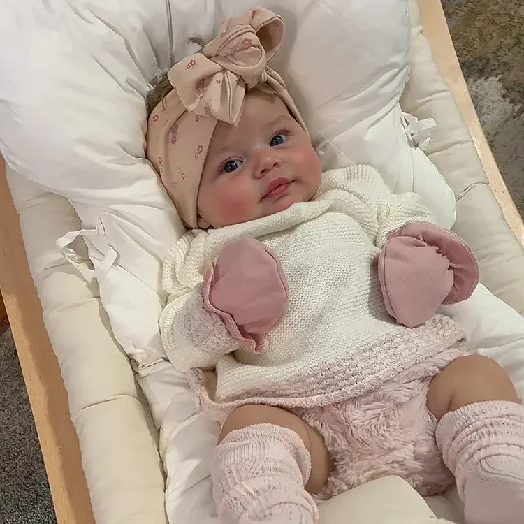 Full Body Silicone Newborn Doll with Drink & Wet, 12"/16"/20" Reborn Baby Girl, photograph 2