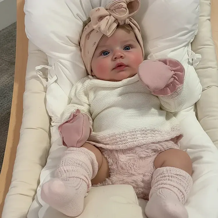 Full Body Silicone Newborn Doll with Drink & Wet, 12"/16"/20" Reborn Baby Girl, photograph 3