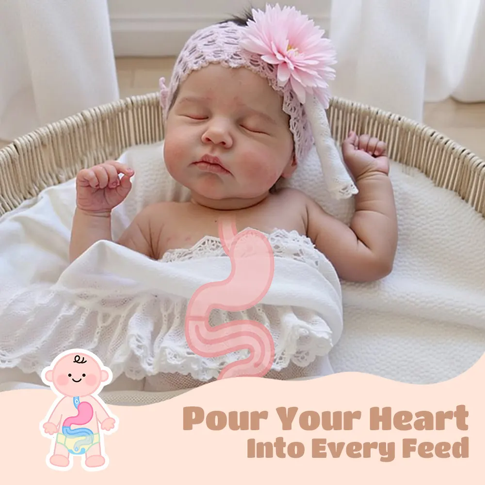 Full Body Silicone with Drink & Wet 12" & 16" Flexible and Soft Reborn Baby Doll