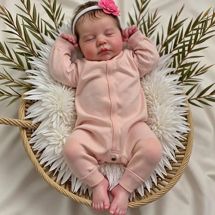 Full Body Silicone with Drink & Wet 12" & 16" Reborn Baby Doll with Closed Eyes, photograph 2