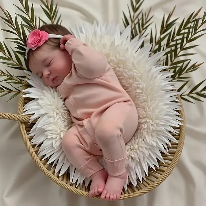 Full Body Silicone with Drink & Wet 12" & 16" Reborn Baby Doll with Closed Eyes, photograph 6