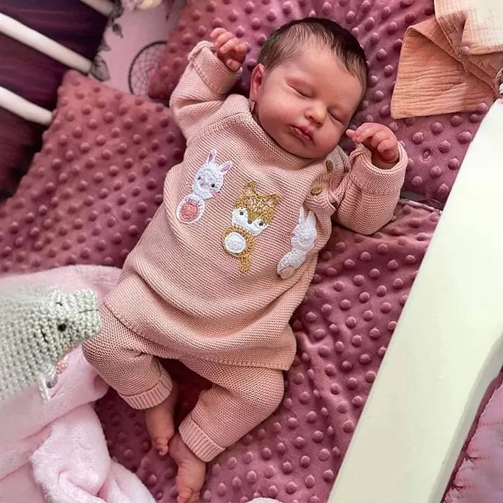 Full Body Silicone with Drink & Wet 12" and 16" Reborn Baby Doll Girl, photograph 2