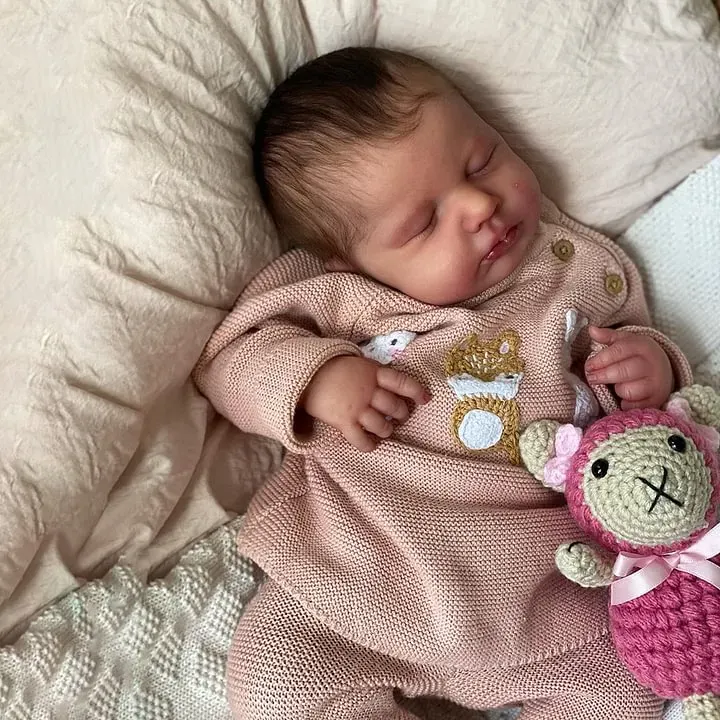 Full Body Silicone with Drink & Wet 12" and 16" Reborn Baby Doll Girl, photograph 4