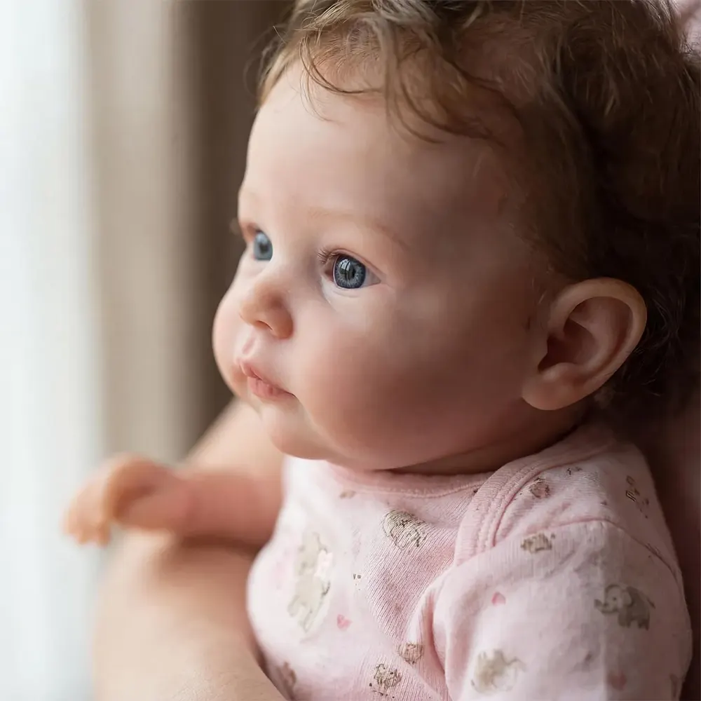 Full Silicone Reborn Baby with Bight Sparkling Eyes, 12"/16"/20" Toddlers, photograph 3