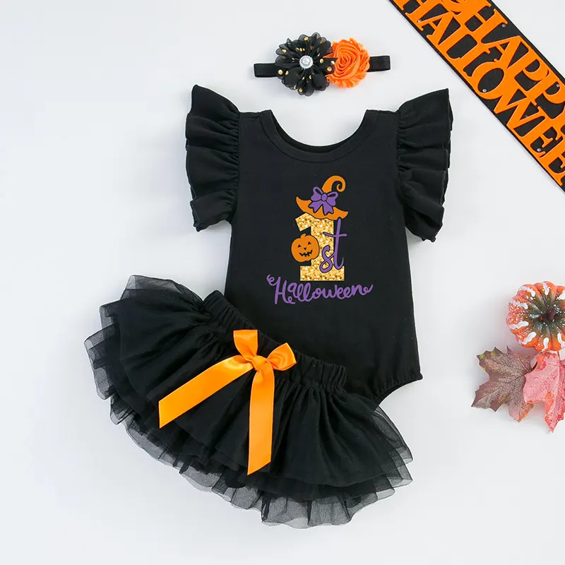 20"-22" Reborn Baby Girl Doll Black Skirt Clothing 3-Pieces Set Accessories