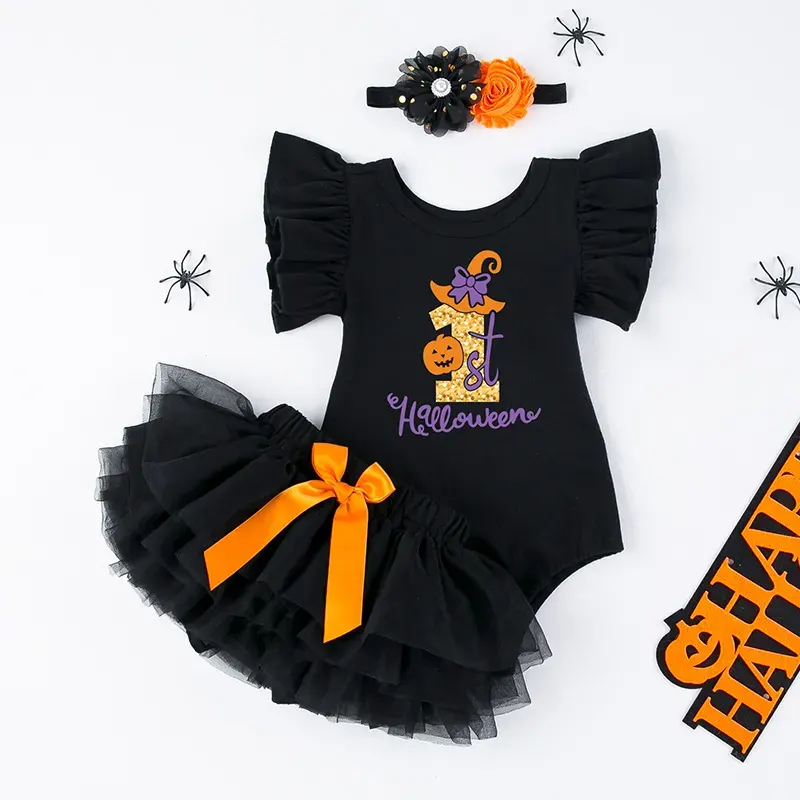 20"-22" Reborn Baby Girl Doll Black Skirt Clothing 3-Pieces Set Accessories, photograph 2