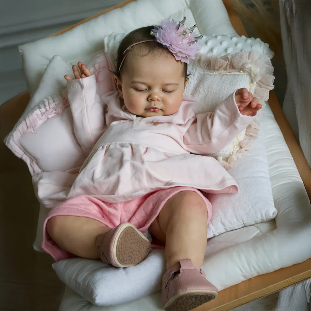 Heartbeat & Breath 20" Lifelike Realistic Reborn Baby Girl Doll with Chubby Face, photograph 2