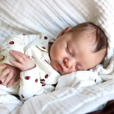 Heartbeat & Breath 20" Soft Vinyl Sleeping Reborn Baby Girl Doll