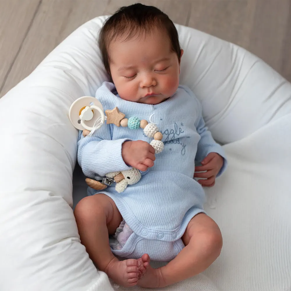 Heartbeat Coos & Breath 20" Reborn Baby Boy Doll with Velvety-Soft Cloth Body, photograph 2