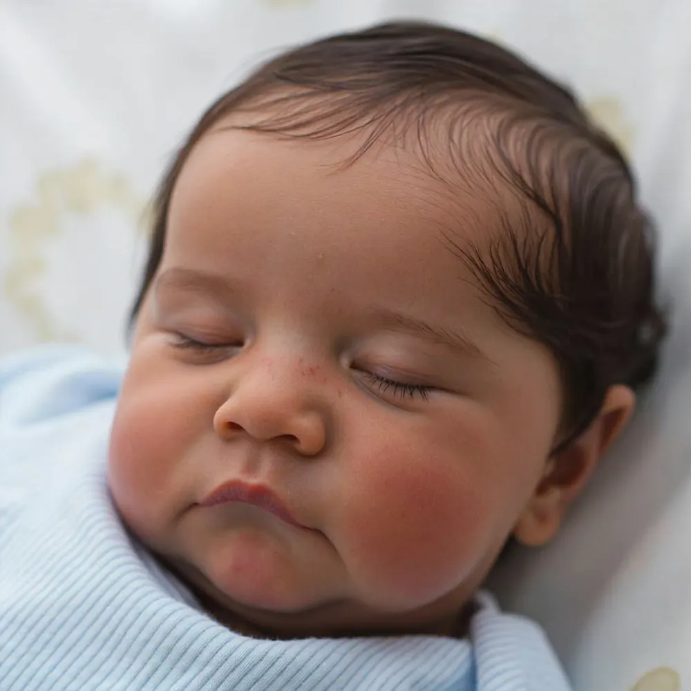 Heartbeat Coos & Breath 20" Reborn Baby Boy Doll with Velvety-Soft Cloth Body, photograph 3