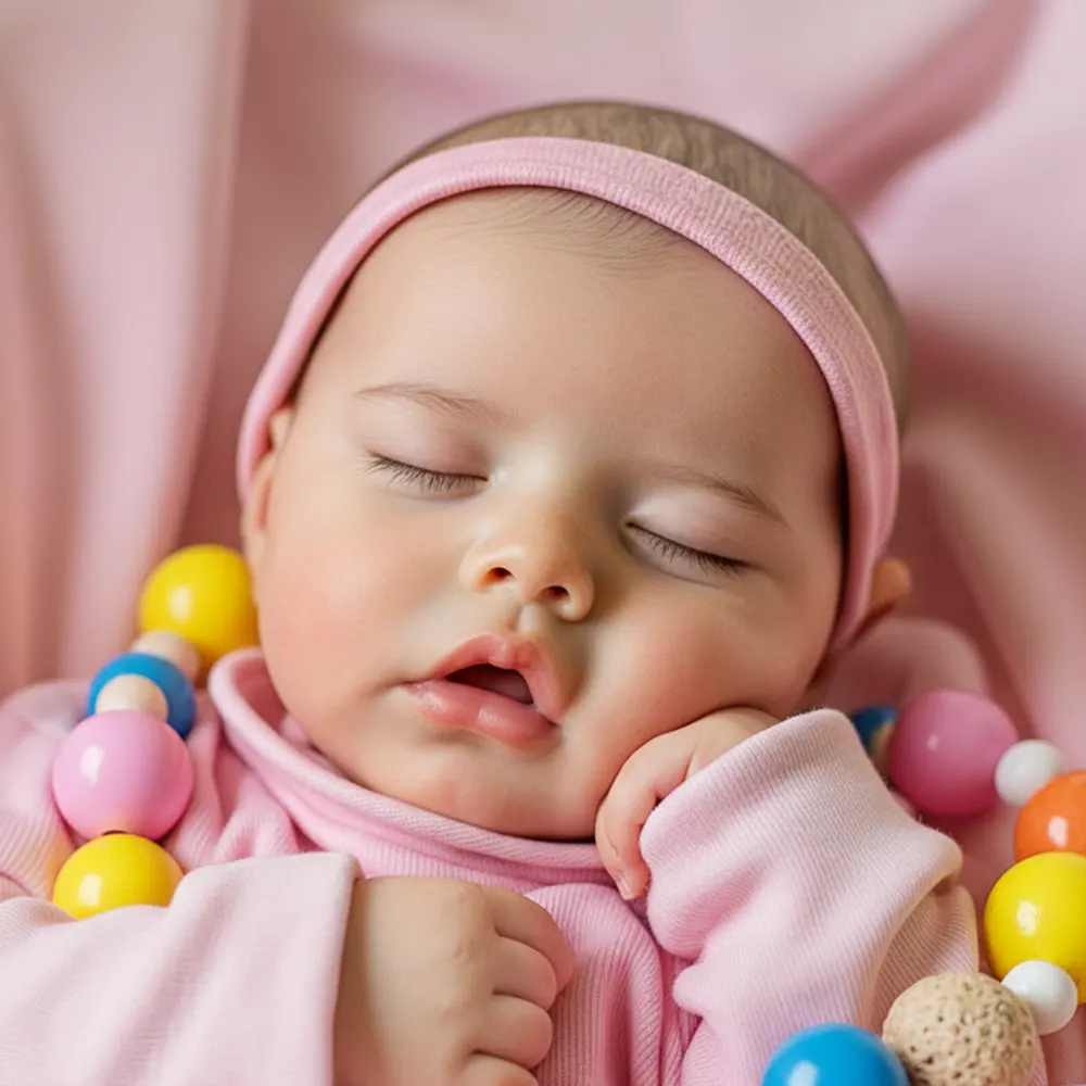 Heartbeat Coos & Breath Sleeping Reborn Baby Girl with Rosy Cheek, photograph 3