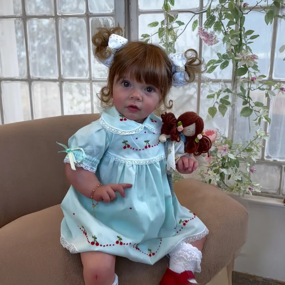 Heartbeat & Sound 20" Handmade Toddler Reborn Baby Doll Girl with Smooth Skin, photograph 3