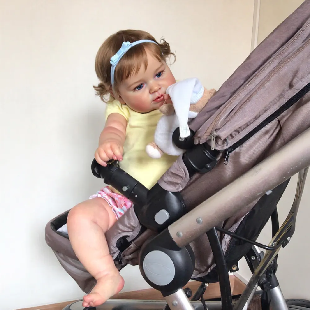 Interactive Reborn Baby Doll Girl 20" Lifelike, Blinking & Breathing, Alouette, photograph 4