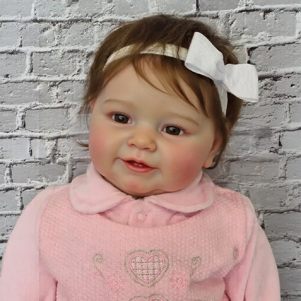 Interactive Reborn Baby Doll Girl 20" Lifelike, Blinking & Breathing, Amynthe, photograph 4