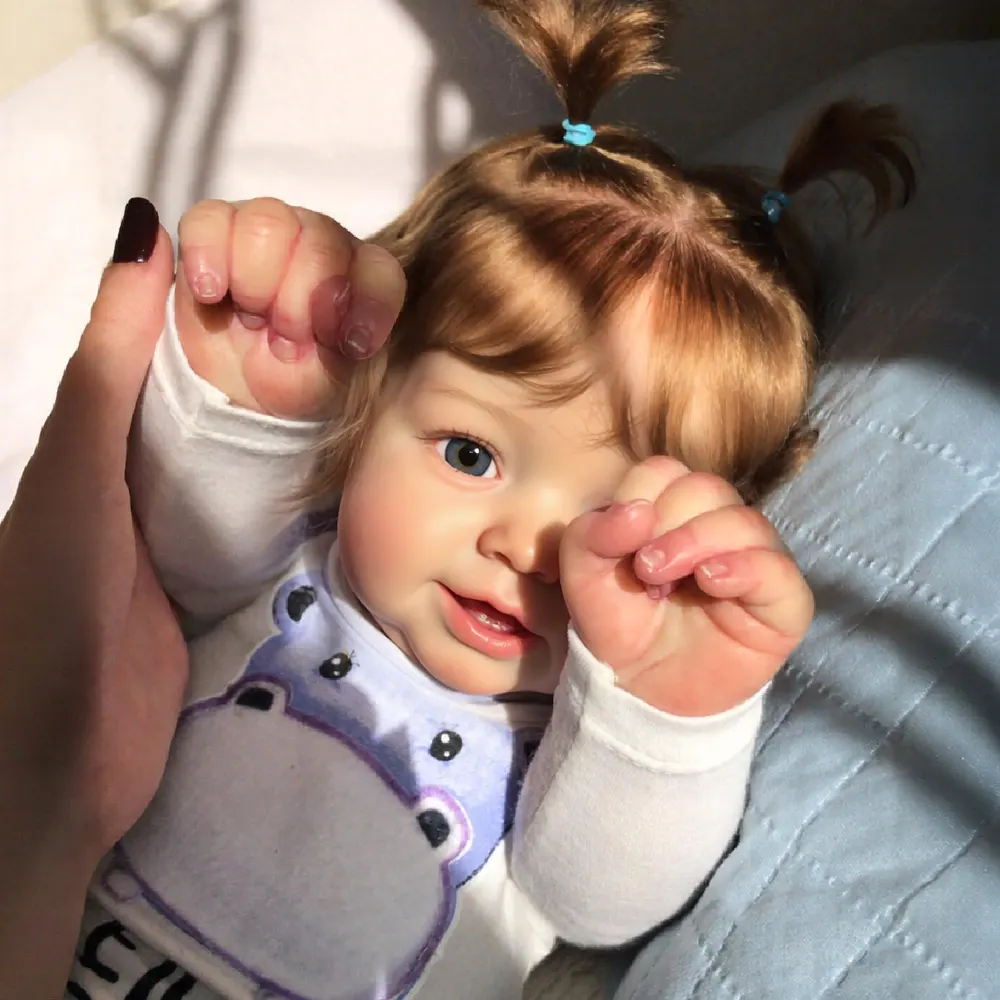 Interactive Reborn Baby Doll Girl 20" Lifelike – Blinking & Breathing – Cyrene, photograph 2