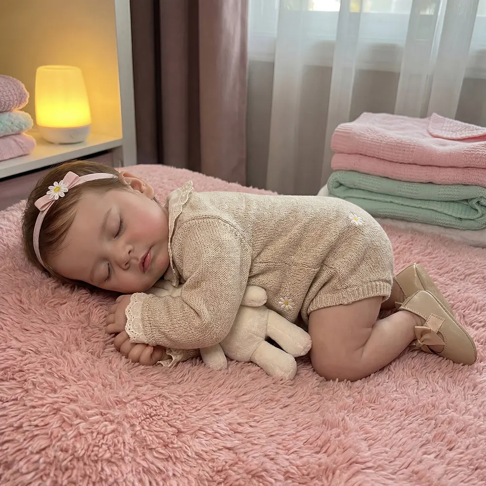 Lifelike Newborn Girl or Boy Doll with Soft Round Face, 12"/16" Reborn Baby, photograph 2
