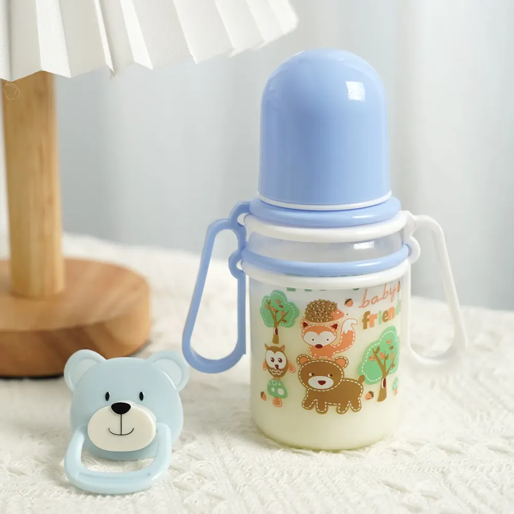 Magnetic Pacifier and Cute Animal Bottle 4-Pieces Set Safe Reborn Baby Doll, photograph 2