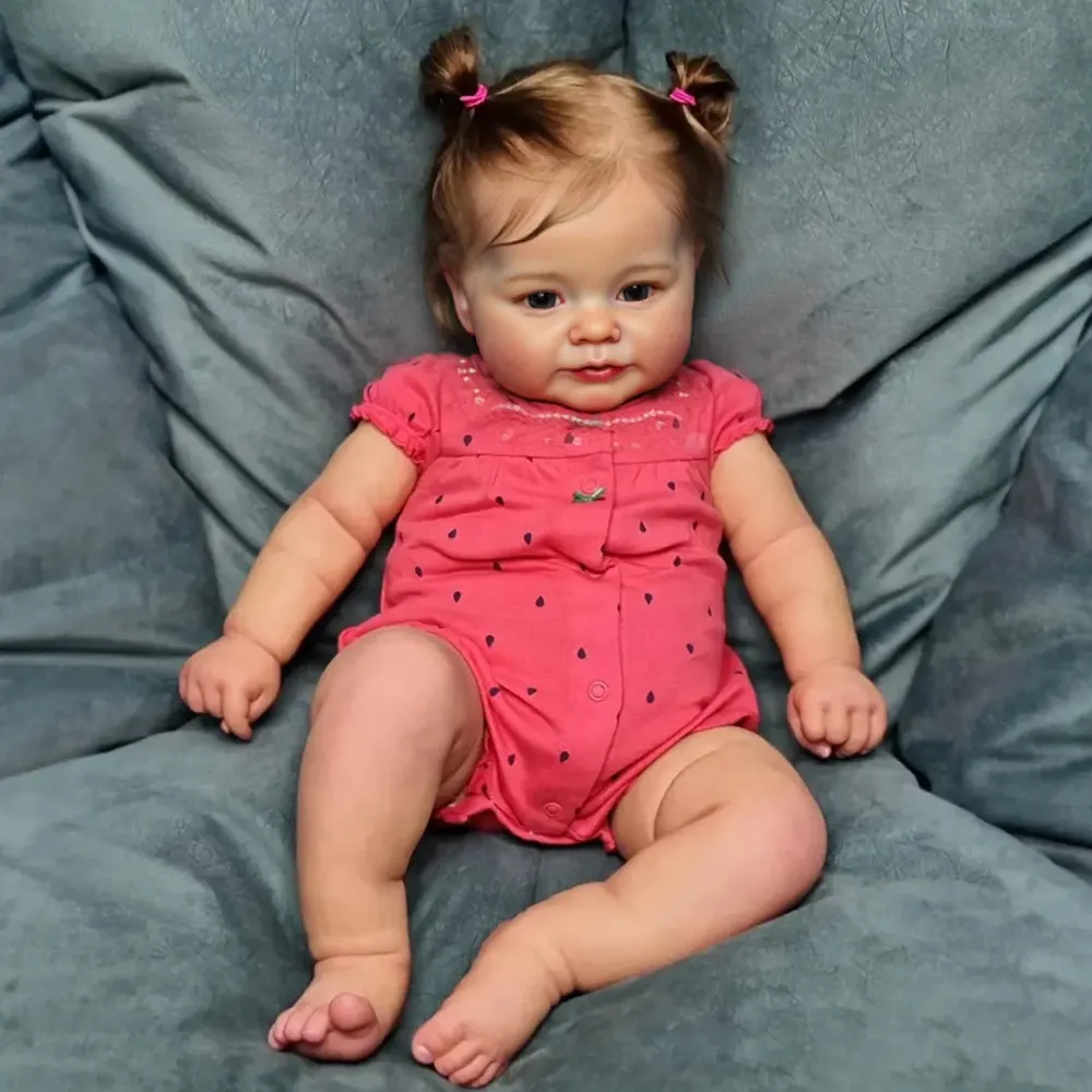 20" Awake Reborn Baby Doll Realistic Reborn Baby Toddlers Girl Cigera, photograph 3