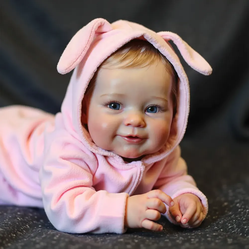 20" Handmade Reborn Baby Eyes Opened Doll Girl Katen with Delicate Reborn GIft, photograph 5