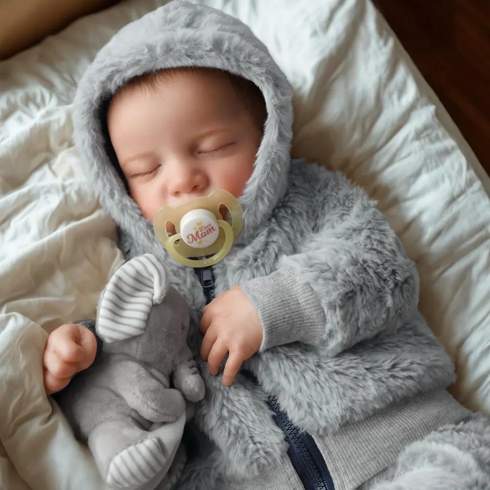 20" Realistic Reborn Baby Cute Boy Doll That Look Real Tametin with Heartbeat, photograph 2