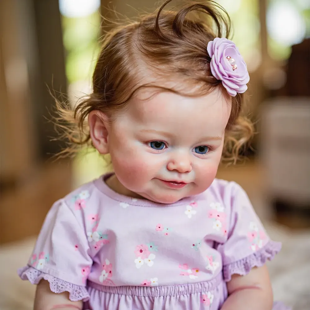 20" Reborn Toddler Realistic Baby Doll Girl Nalon with Chubby Lifelike Face, photograph 5
