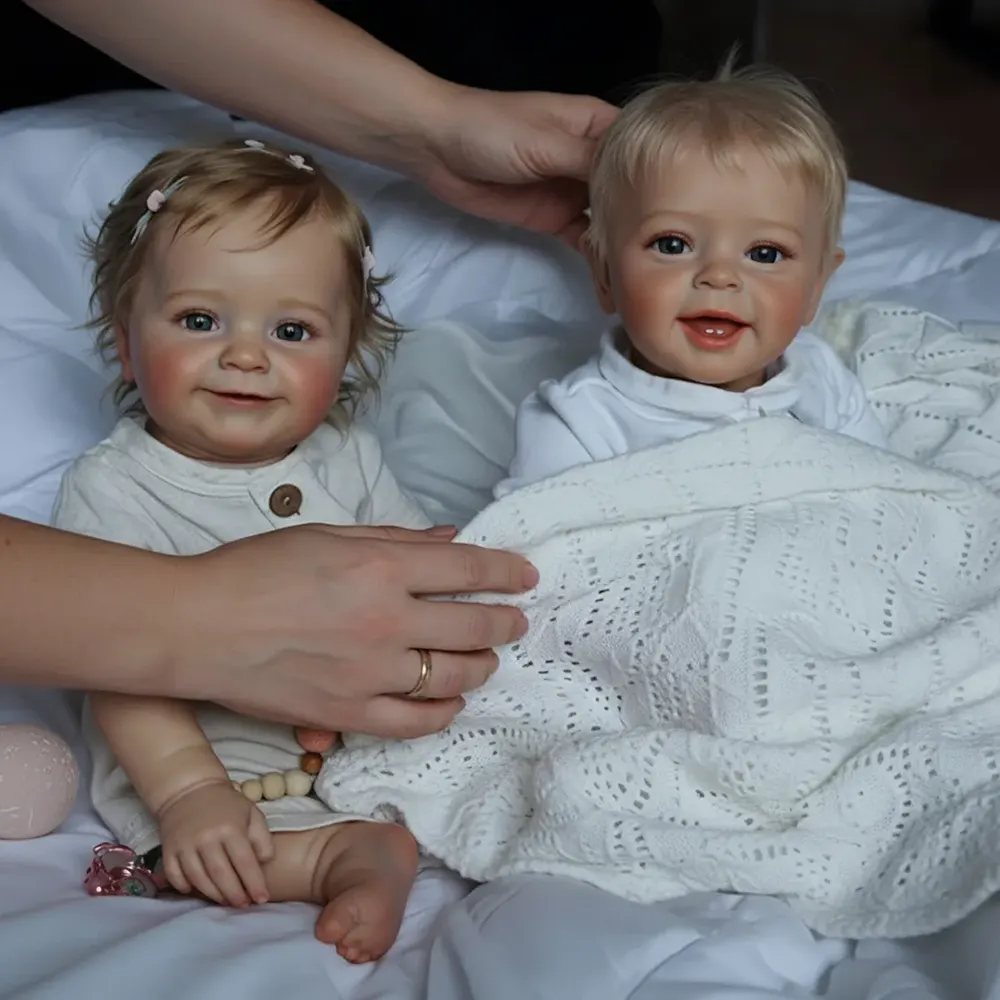 20" Lifelike Handmade Huggable Opened Eyes Reborn Toddler Baby Doll That Look Real, photograph 5