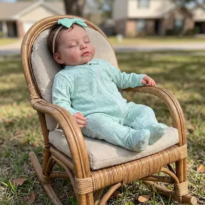12", 16", & 20" Realistic Silicone Reborn Baby Doll with Short Brown Hair