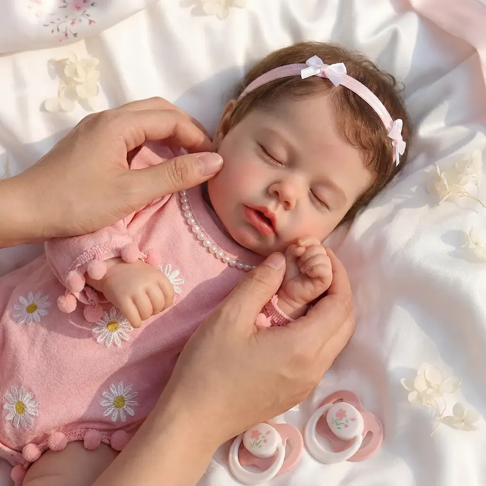 Newborn Reborn Baby Girl with Tender Silicone, 12"/16" Dolls with Realistic Infant, photograph 5