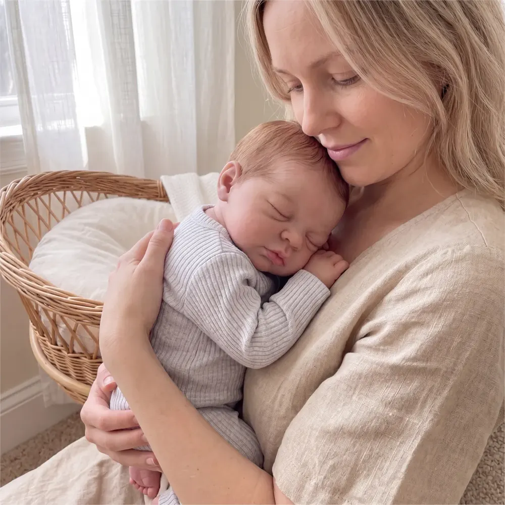 12"/16" Full Body Silicone Doll Newborn Baby with Real Touch and Realistic Baby – Nia, photograph 6