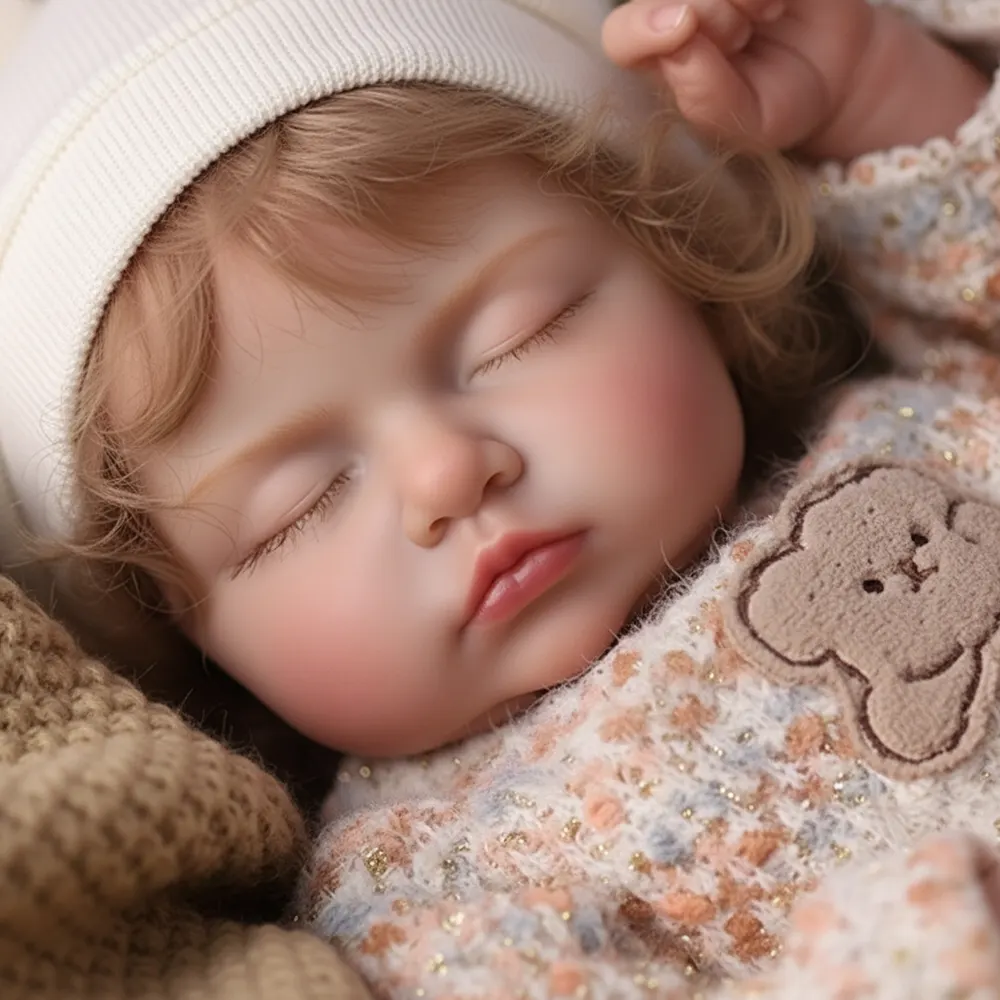 17" Realistic Reborn Baby with Natural Heartbeat Coos and Breath, photograph 3