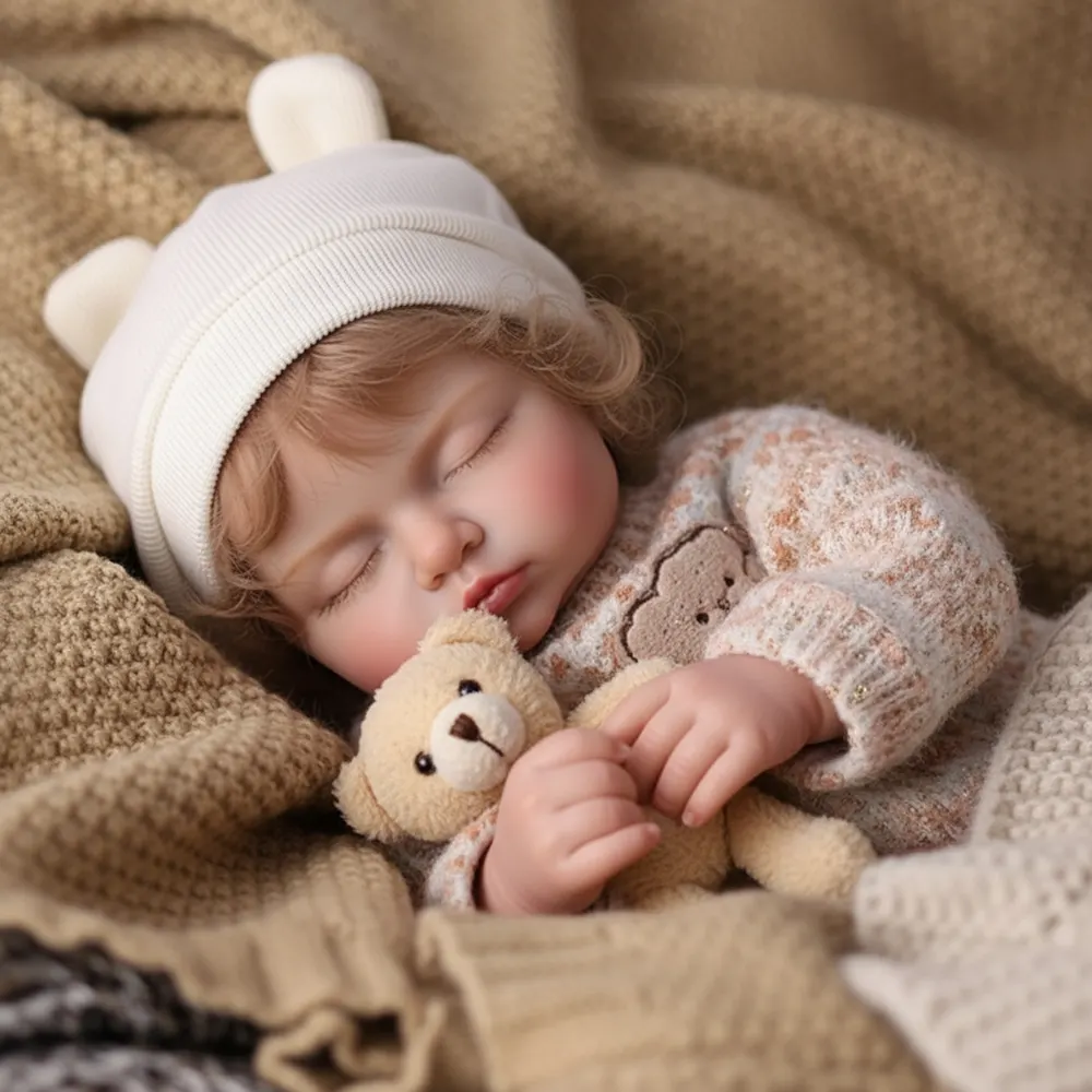 17" Realistic Reborn Baby with Natural Heartbeat Coos and Breath, photograph 5