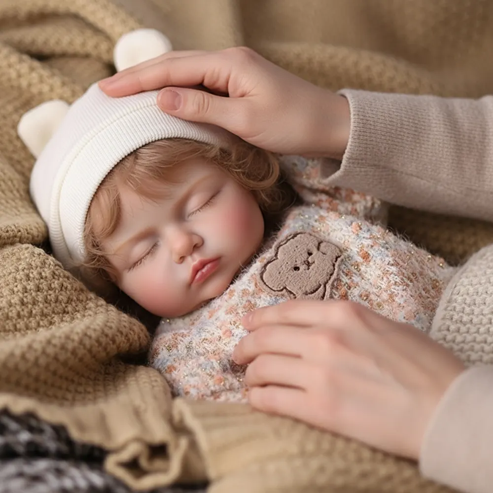 17" Realistic Reborn Baby with Natural Heartbeat Coos and Breath, photograph 6