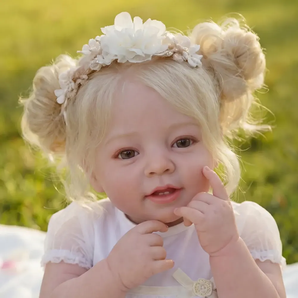 20" Heartbeat Reborn Baby Dolls with Real Baby Sound, photograph 3
