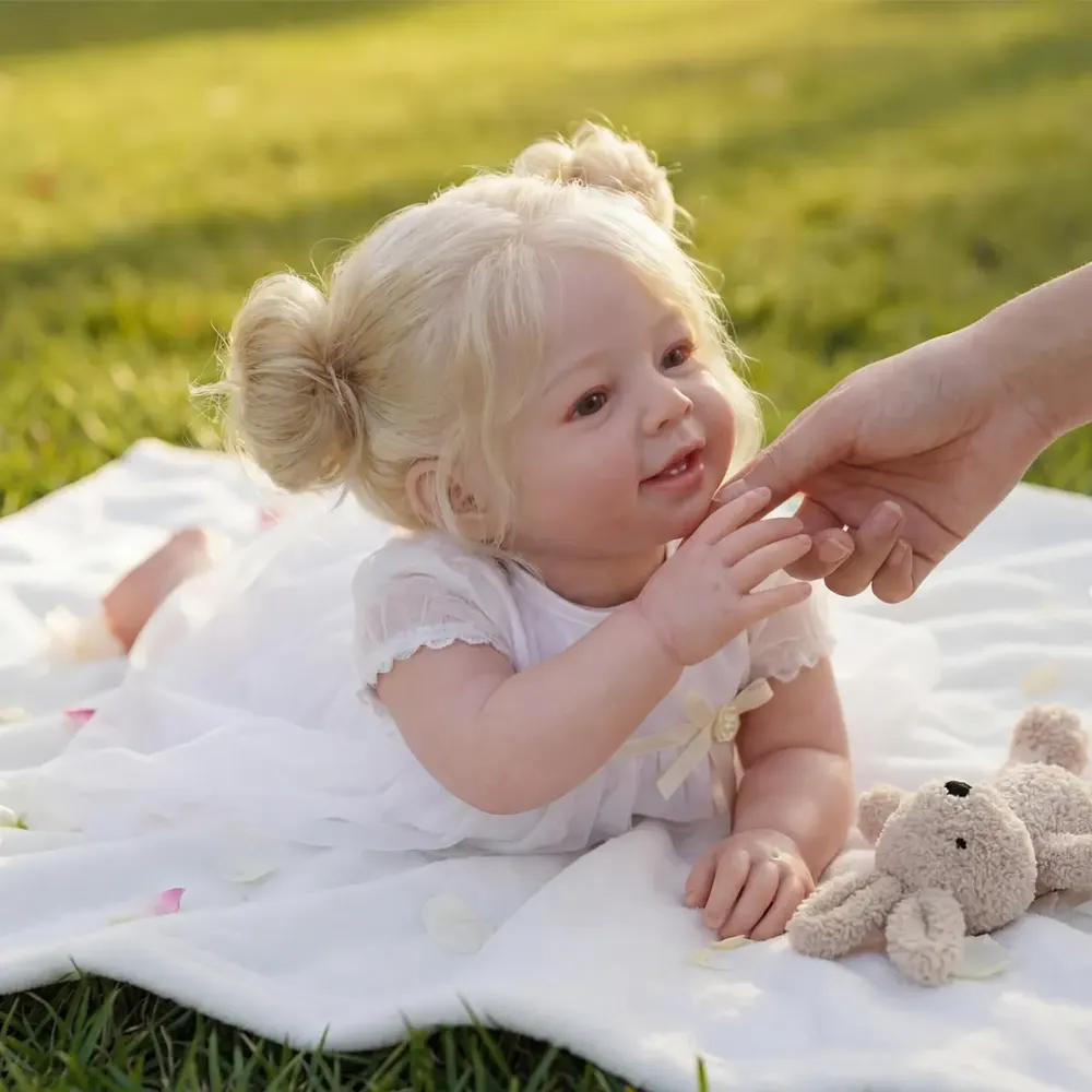 20" Heartbeat Reborn Baby Dolls with Real Baby Sound, photograph 6