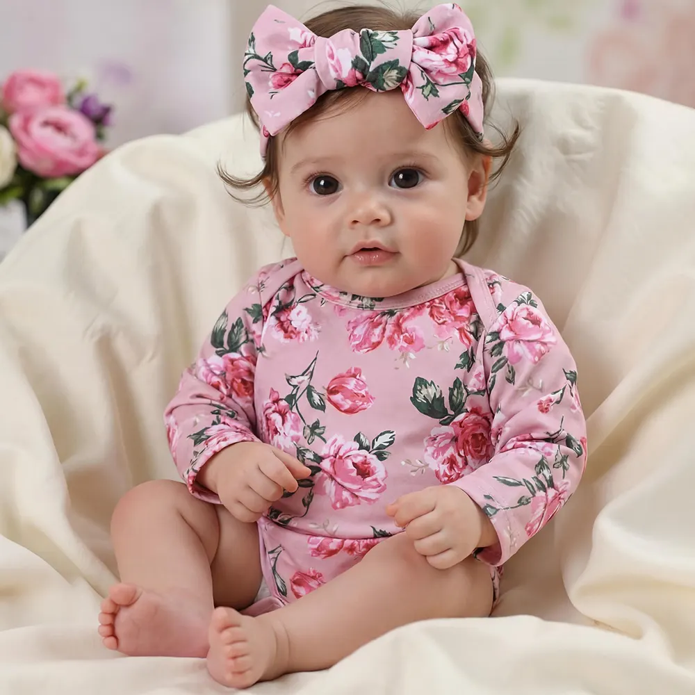 20" Realistic Reborn Baby Doll with Real Baby Sounds and Cloth Body in Soft Touch