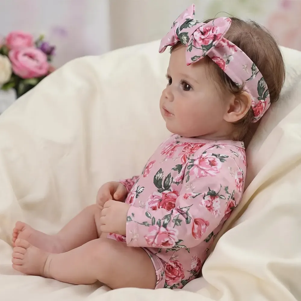 20" Realistic Reborn Baby Doll with Real Baby Sounds and Cloth Body in Soft Touch, photograph 6