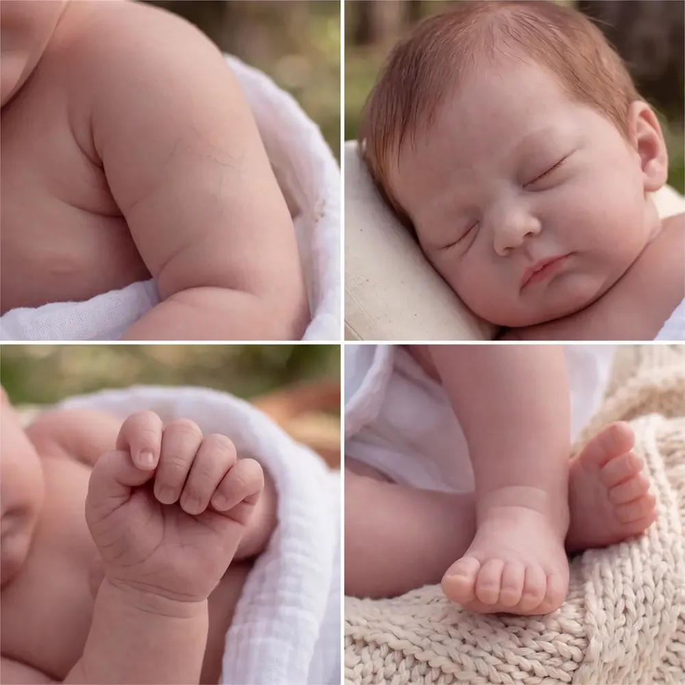 12" & 16" Reborn Baby Dolls with Lifelike Soft Skin Newborn Hand-Painted Features – Bex, photograph 4
