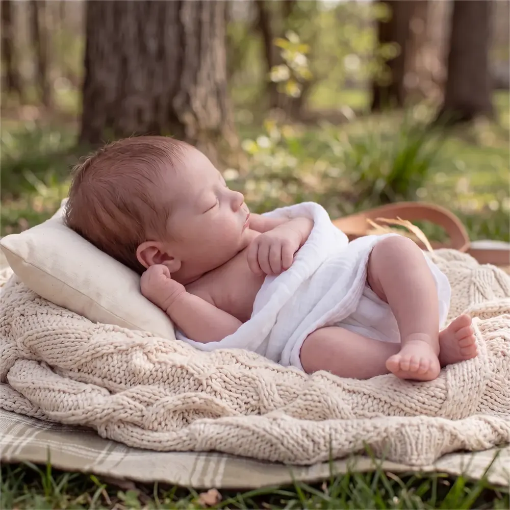 12" & 16" Reborn Baby Dolls with Lifelike Soft Skin Newborn Hand-Painted Features – Bex, photograph 6
