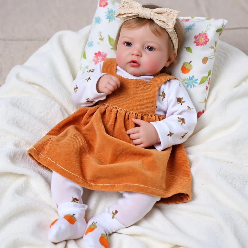 Babeside Quiet Reborn Baby Suri 17" Little Infant Girl, photograph 2