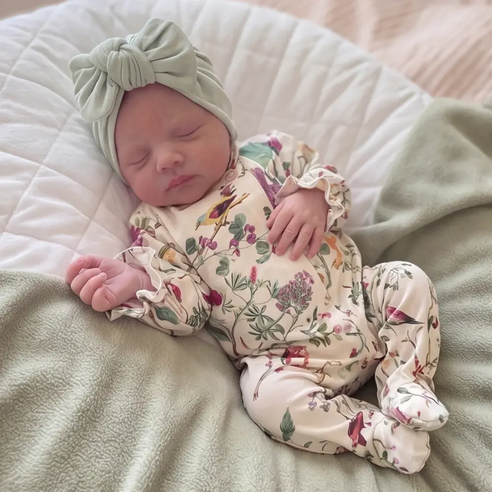 Realistic Baby Girl/Boy 12"/16" Sizes, Reborn Newborn Girl with Soft Natural Skin, photograph 2