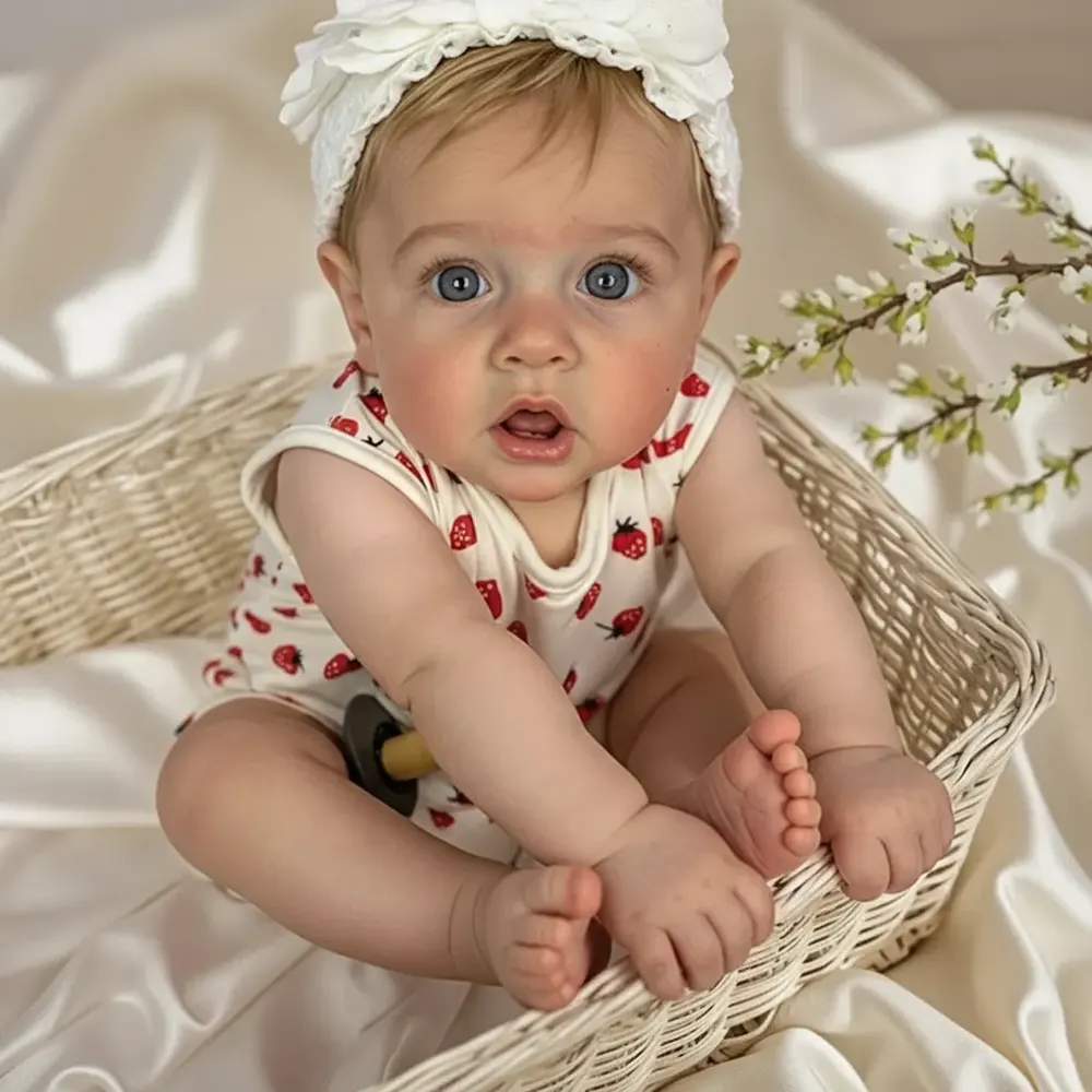 Realistic 20" Mia Reborn Toddler Silicone Newborn Baby Doll Girl Gift, photograph 6