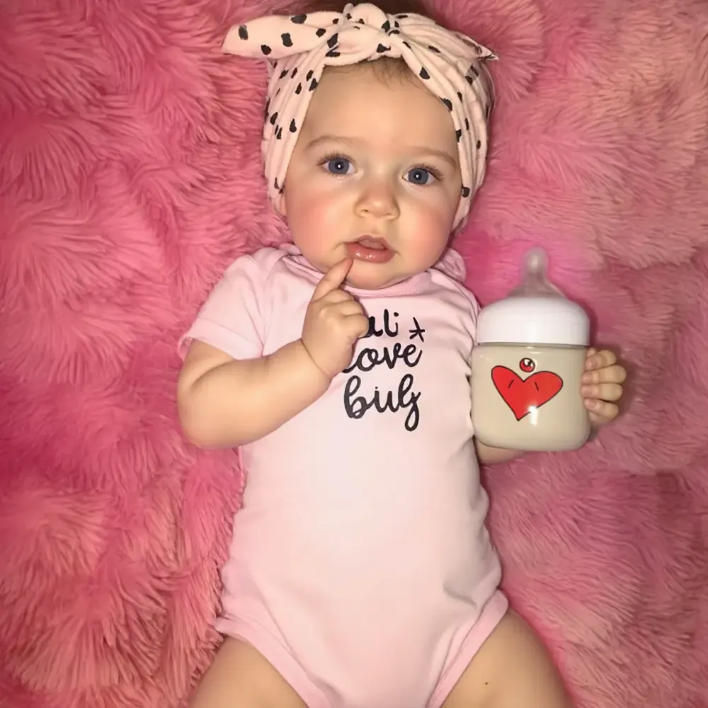 20" Touch Real Reborn Toddler Baby Doll Girl Blanco with Heartbeat and Sound