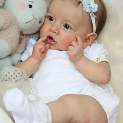 Heartbeat & Sound Realistic Reborn Baby Toddlers Girl Ellis 20" Lifelike Awake