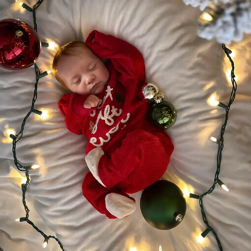 Realistic Reborn Boy Doll with Heartbeat Function, 20" Newborn Baby with Cute Tiny, photograph 5