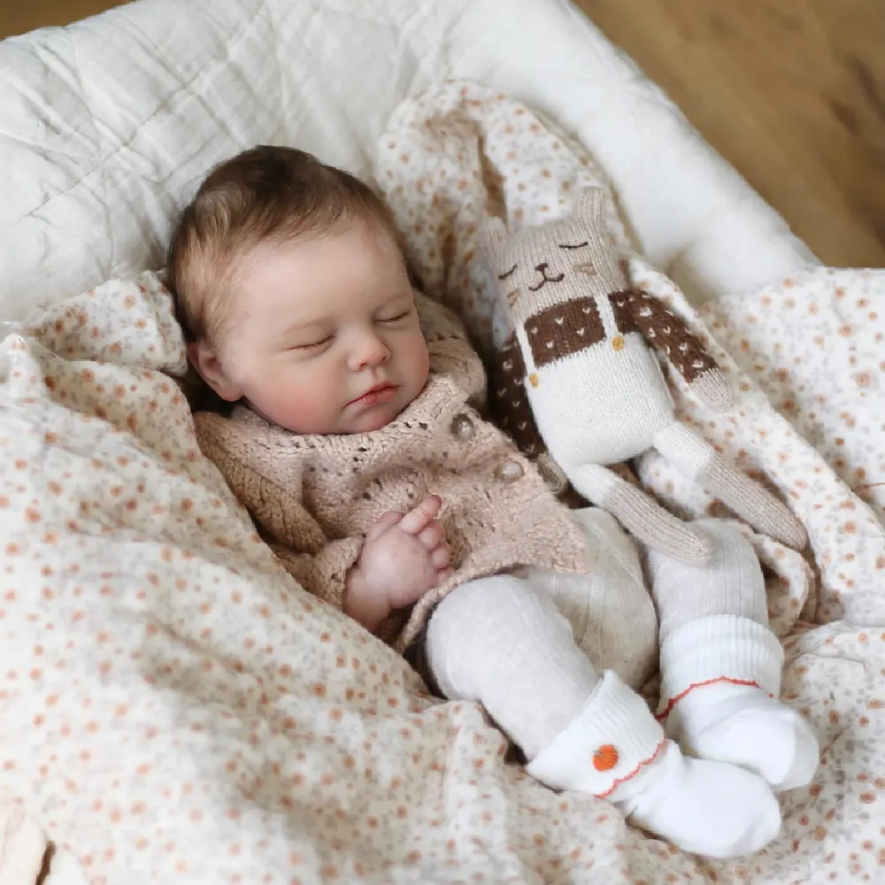 Realistic Silicone Baby Dolls with Realistic Baby Looking, 12"/16" Sleeping Reborn, photograph 2