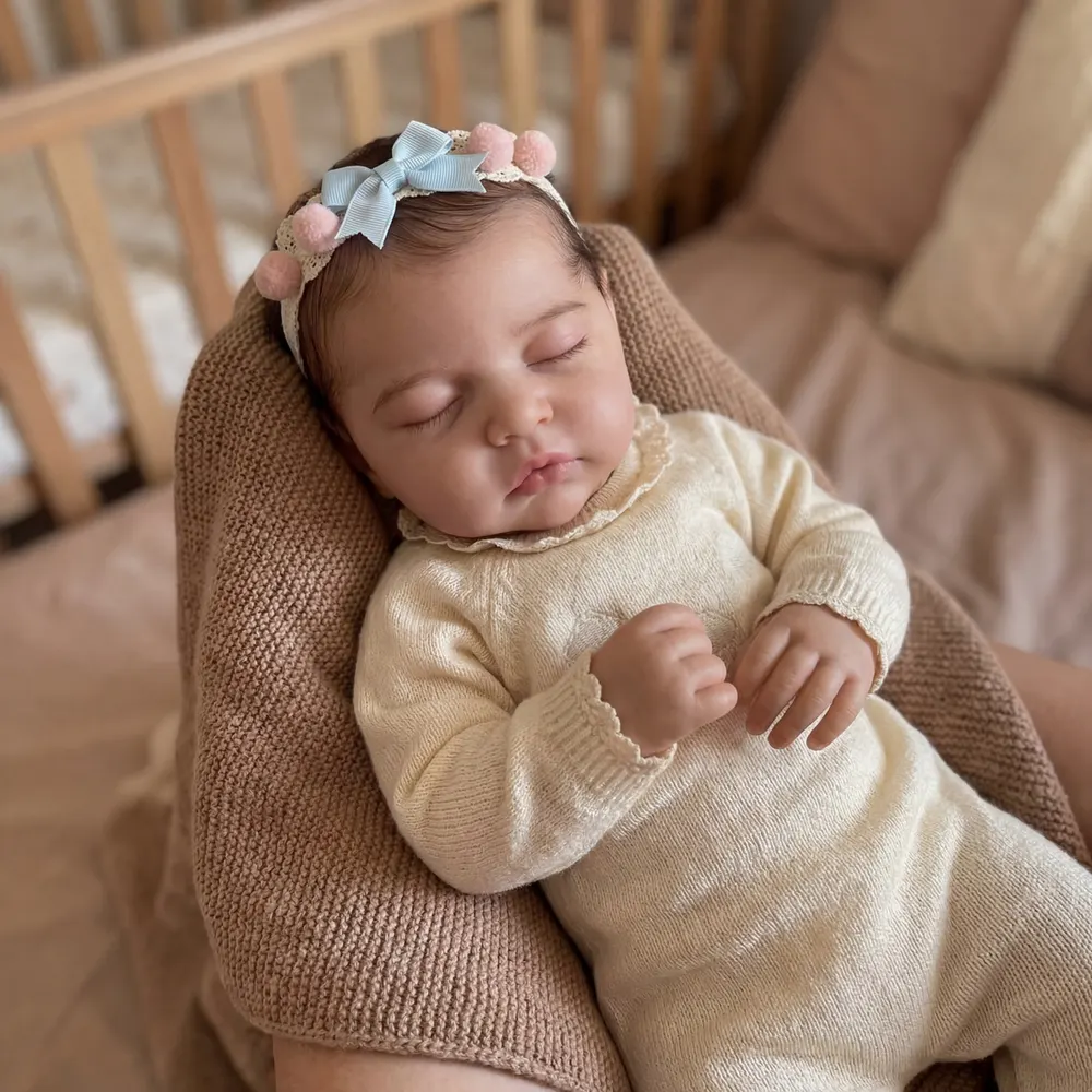 Reborn Baby Doll 17" Lifelike Soft Body Girl – Quenby, photograph 5